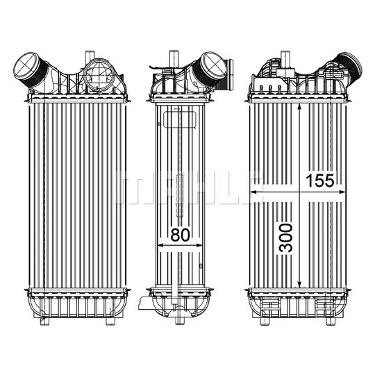 CI 246 000P - Intercooler, charger 