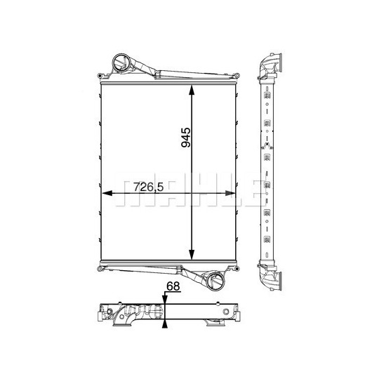 CI 215 000P - Kompressoriõhu radiaator 