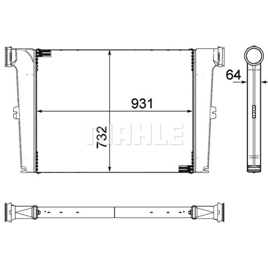 CI 240 000P - Intercooler, charger 