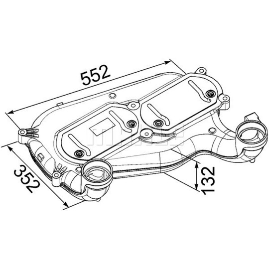 CI 251 000P - Intercooler, charger 