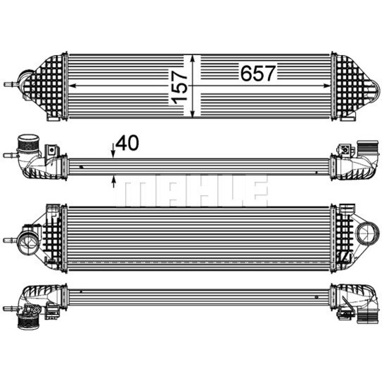 CI 247 000P - Kompressoriõhu radiaator 