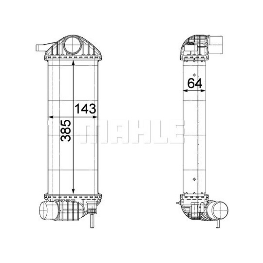 CI 243 000P - Intercooler, charger 