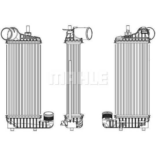 CI 245 000P - Intercooler, charger 