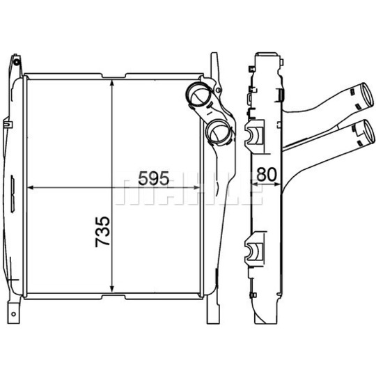 CI 270 000P - Kompressoriõhu radiaator 