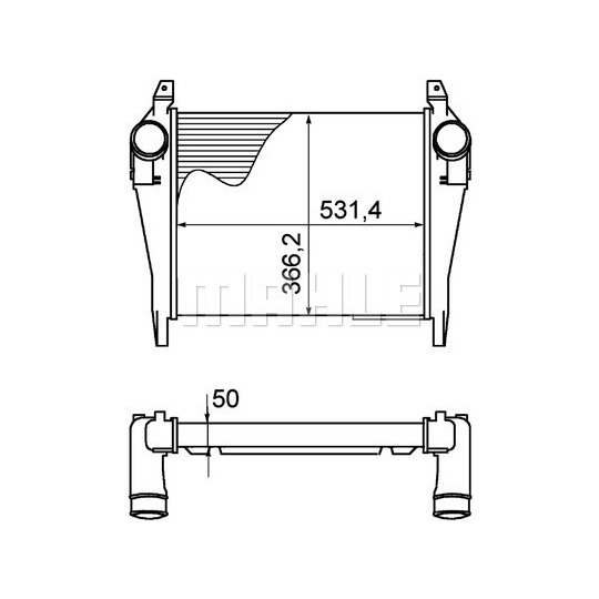 CI 268 000P - Laddluftkylare 