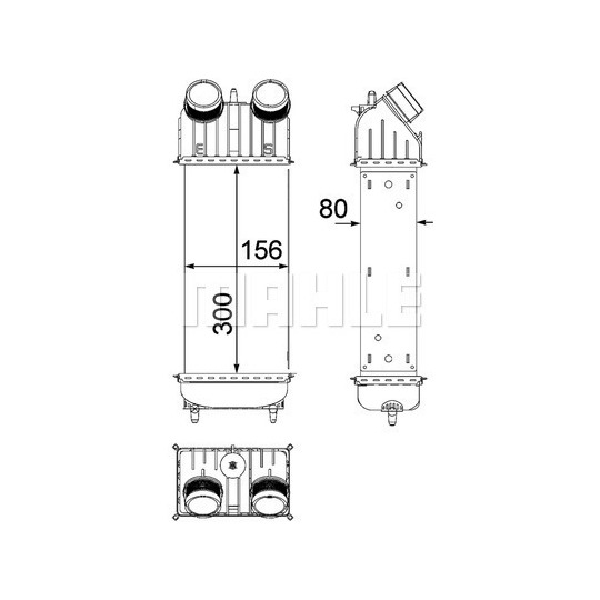 CI 261 000P - Kompressoriõhu radiaator 