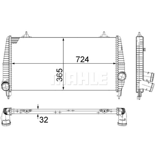 CI 266 000P - Kompressoriõhu radiaator 