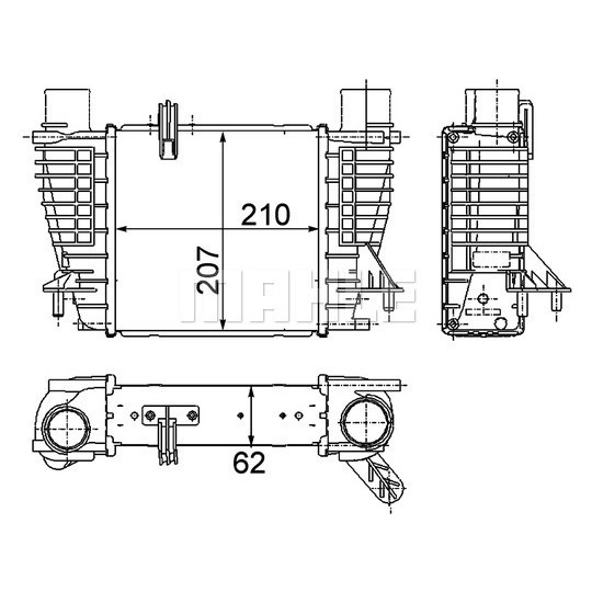 CI 264 000P - Kompressoriõhu radiaator 