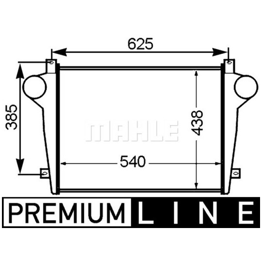 CI 352 000P - Intercooler, charger 