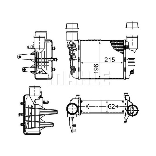 CI 381 000S - Kompressoriõhu radiaator 