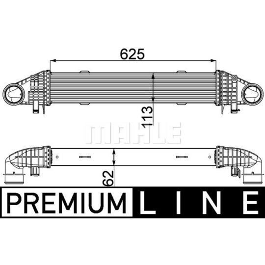 CI 359 000P - Intercooler, charger 