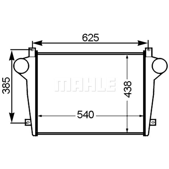 CI 352 000P - Intercooler, charger 