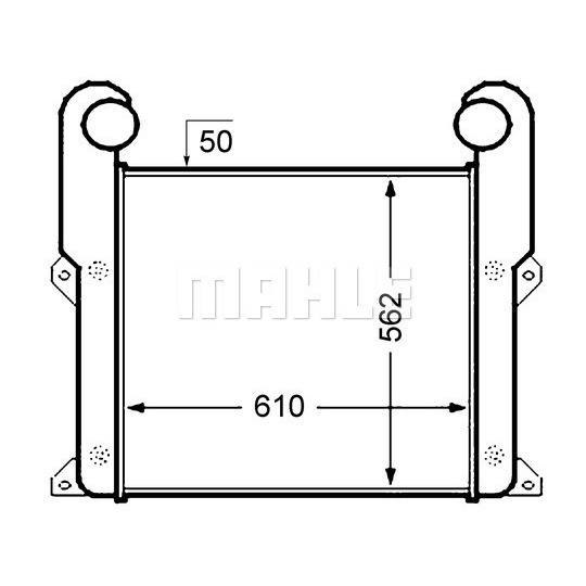 CI 349 000P - Kompressoriõhu radiaator 