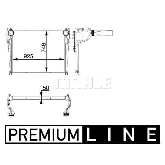 CI 34 000P - Intercooler, charger 