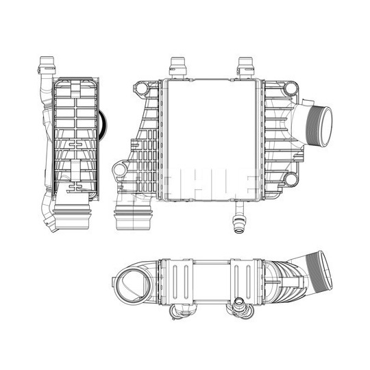 CI 410 000P - Kompressoriõhu radiaator 