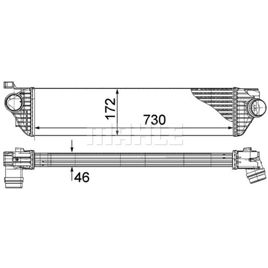 CI 386 000P - Intercooler, charger 