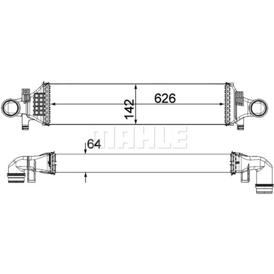 CI 479 000P - Intercooler, charger 