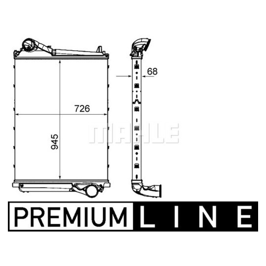 CI 453 000P - Intercooler, charger 