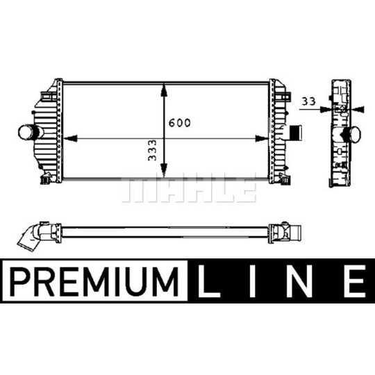 CI 50 000P - Intercooler, charger 