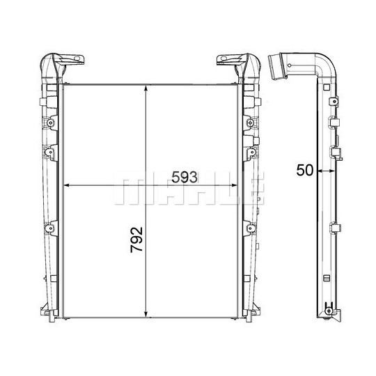 CI 455 000P - Intercooler, charger 