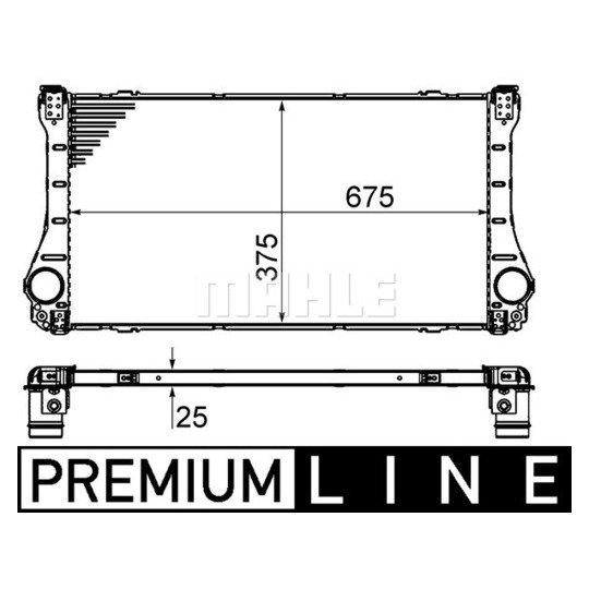 CI 462 000P - Intercooler, charger 