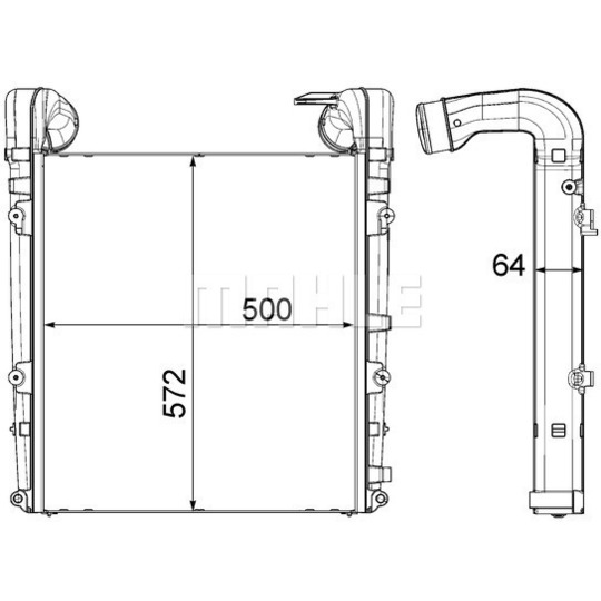 CI 456 000P - Intercooler, charger 