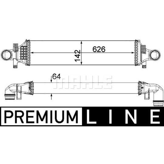 CI 479 000P - Intercooler, charger 