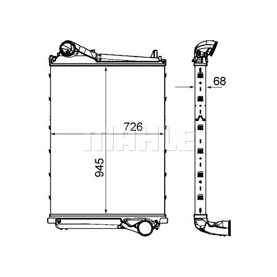 CI 453 000P - Intercooler, charger 