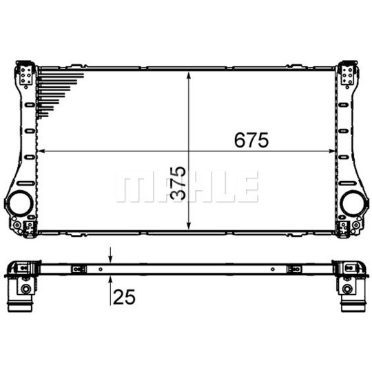 CI 462 000P - Intercooler, charger 