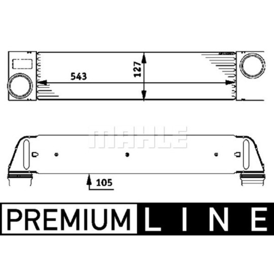 CI 75 000P - Intercooler, charger 