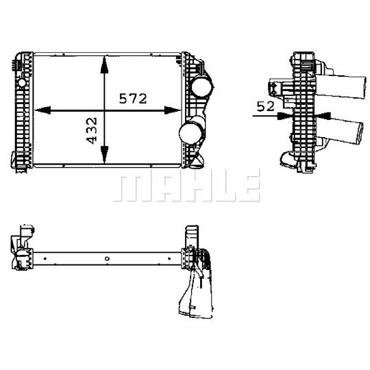 CI 95 000P - Kompressoriõhu radiaator 