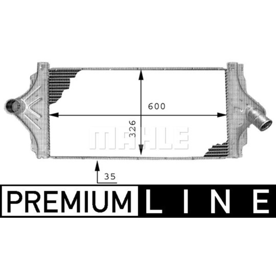 CI 64 000P - Intercooler, charger 