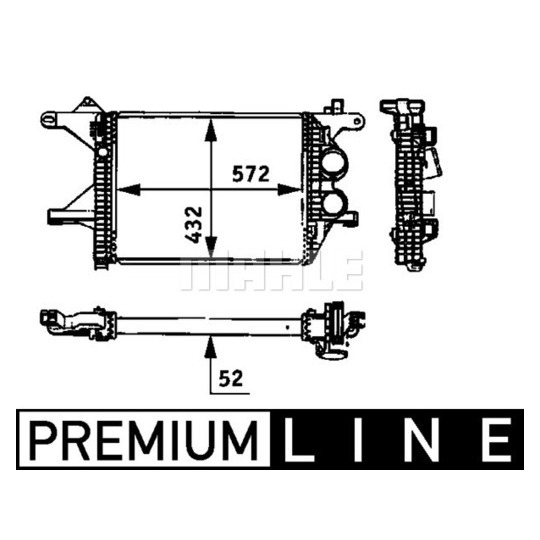 CI 94 000P - Intercooler, charger 