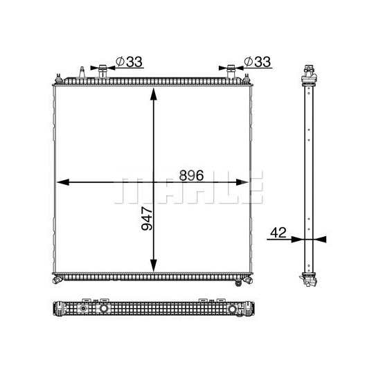 CIR 11 000P - Low Temperature Cooler, intercooler 