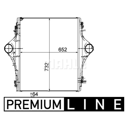 CI 91 000P - Intercooler, charger 