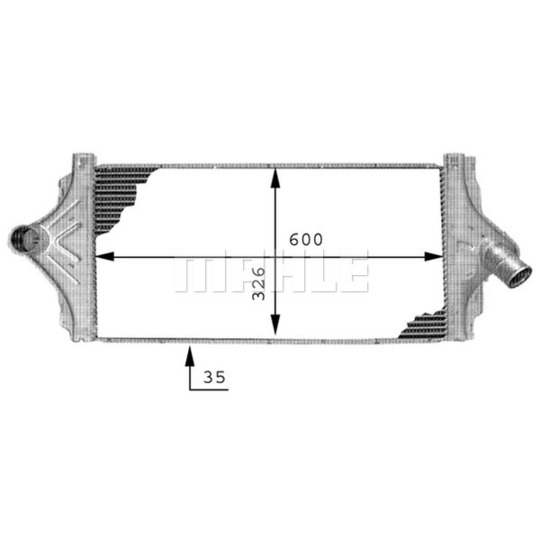 CI 64 000P - Intercooler, charger 