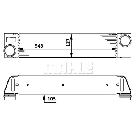 CI 75 000P - Intercooler, charger 