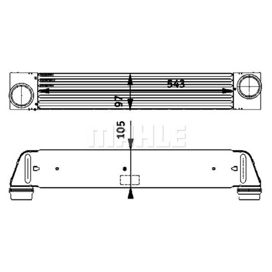 CI 79 000P - Intercooler, charger 