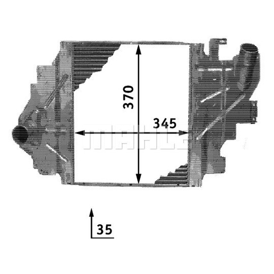 CI 65 000P - Intercooler, charger 