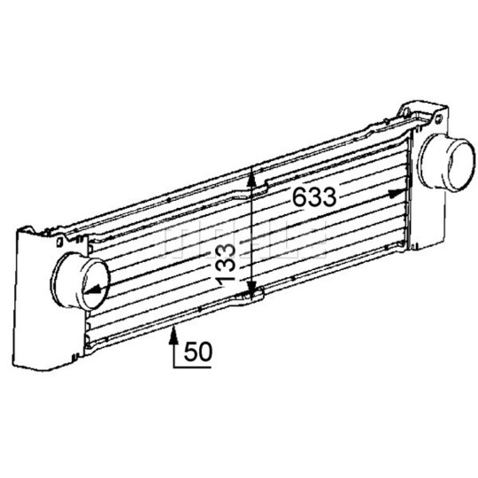 CI 81 000P - Kompressoriõhu radiaator 