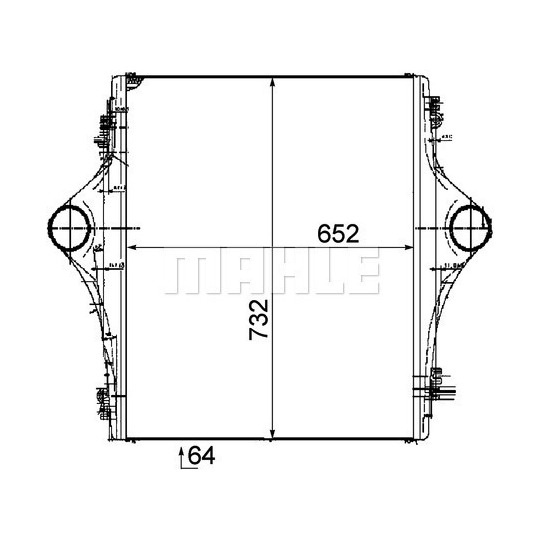 CI 91 000P - Intercooler, charger 