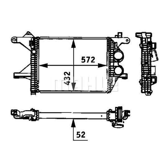 CI 94 000P - Intercooler, charger 