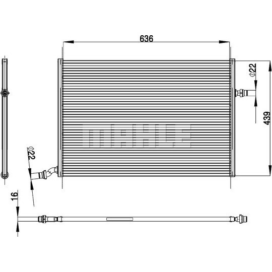 CIR 26 000P - Low Temperature Cooler, intercooler 