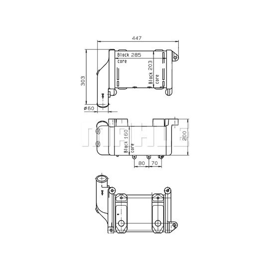 CLC 141 000P - Oljekylare, retarder 