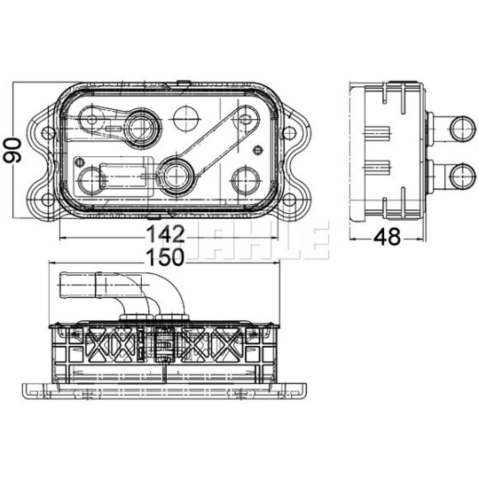 CLC 112 000P - Oil Cooler, engine oil 