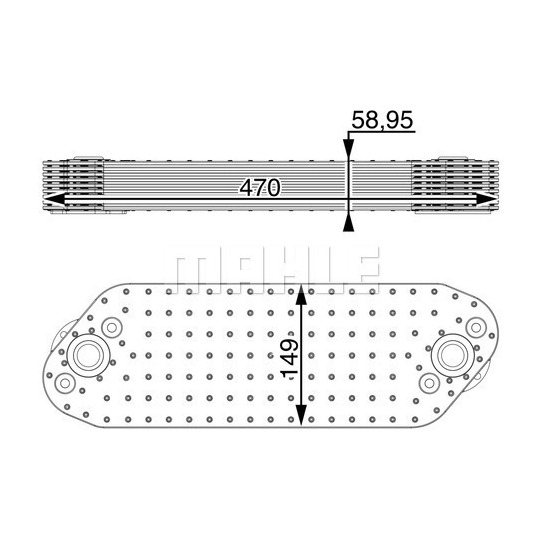 CLC 16 000P - Oljekylare, motor 