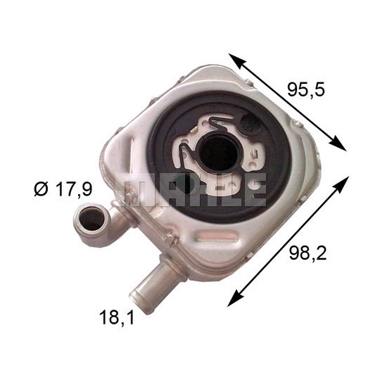 CLC 165 000S - Õliradiaator,mootoriõli 