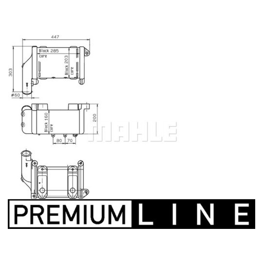 CLC 141 000P - Oljekylare, retarder 