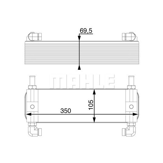 CLC 15 000P - Oil Cooler, automatic transmission 