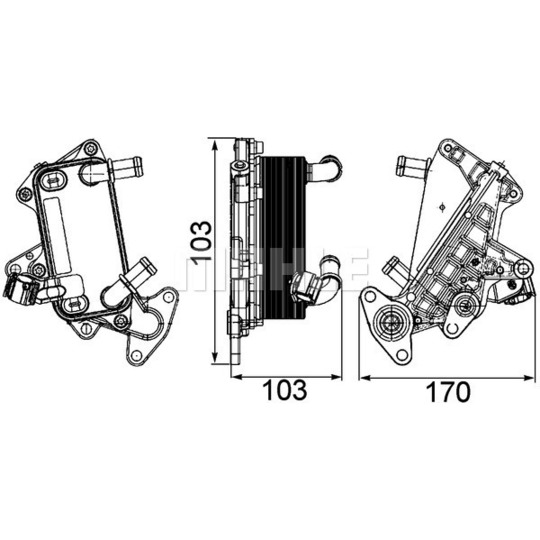 CLC 25 000P - Oil Cooler, automatic transmission 